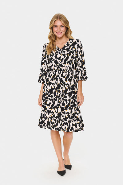 MarcaSZ Long Dress Orchid Painted Leopard - 30514463 Thumbnail