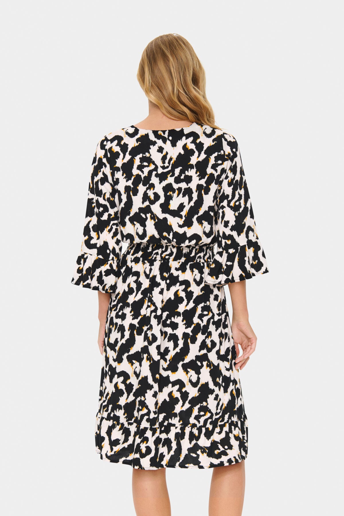 MarcaSZ Long Dress Orchid Painted Leopard - 30514463