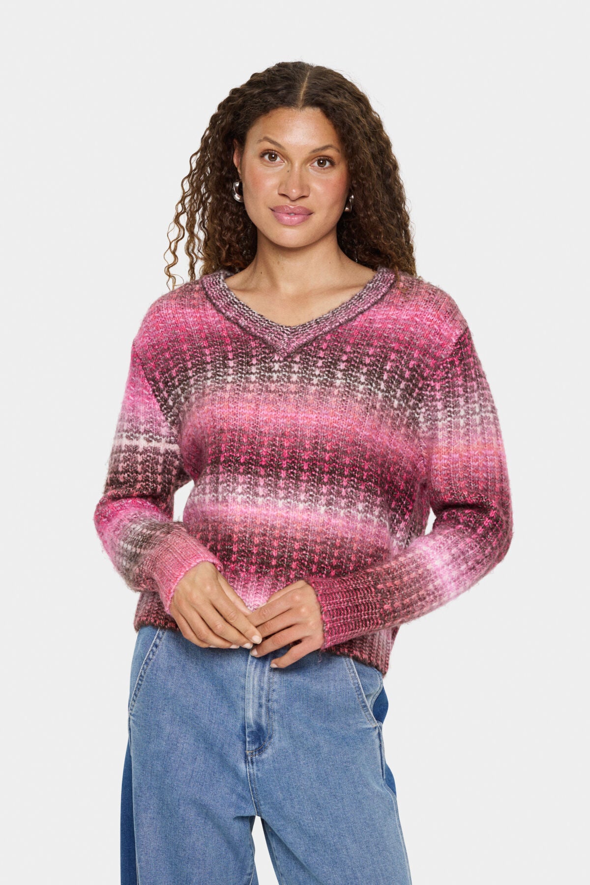 MirabelSZ Pullover Pink Peacock Melange - 30514466