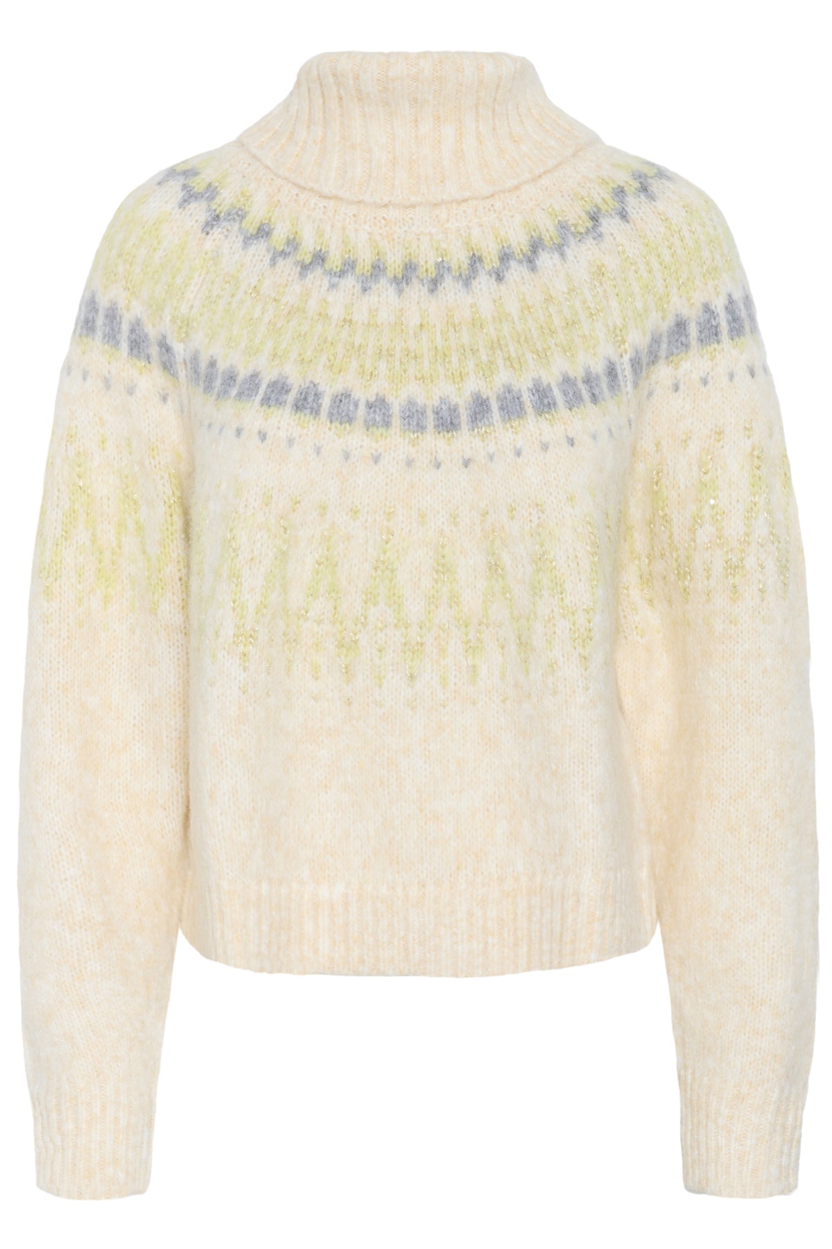 MegnaSZ Rollneck Pullover Ice Melange - 30514467