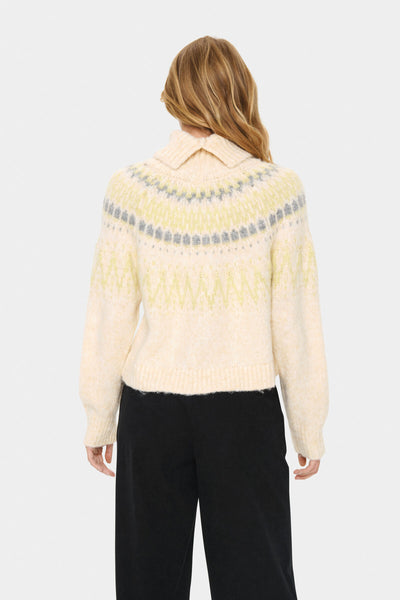 MegnaSZ Rollneck Pullover Ice Melange - 30514467 Thumbnail