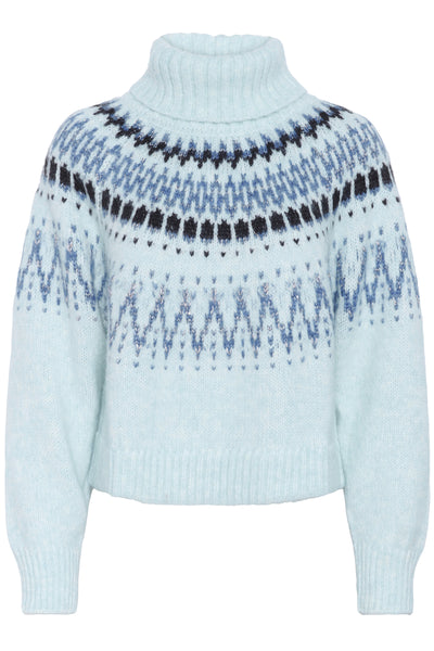 MegnaSZ Rollneck Pullover Starlight Blue Melange - 30514467 Thumbnail
