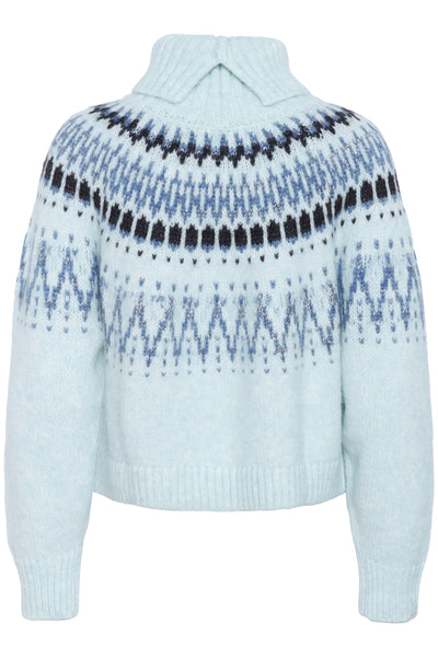 MegnaSZ Rollneck Pullover Starlight Blue Melange - 30514467 Thumbnail
