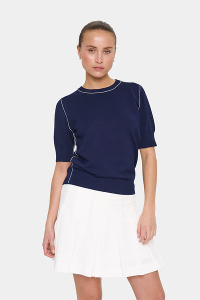 MilaneSZ SS Pullover Baritone Blue - 30514529 Thumbnail