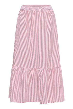 ElmikoSZ Maxi Skirt Fandango Pink White Stripe - 30514533