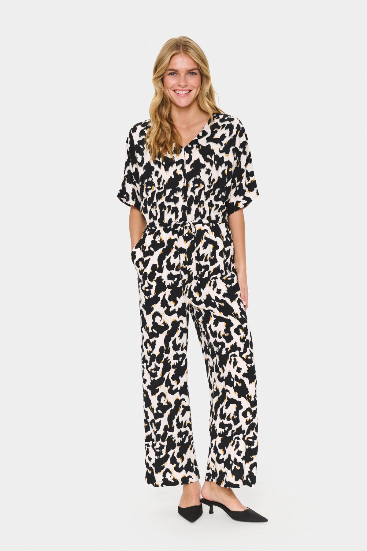 MarcaSZ Jumpsuit Orchid Painted Leopard - 30514542