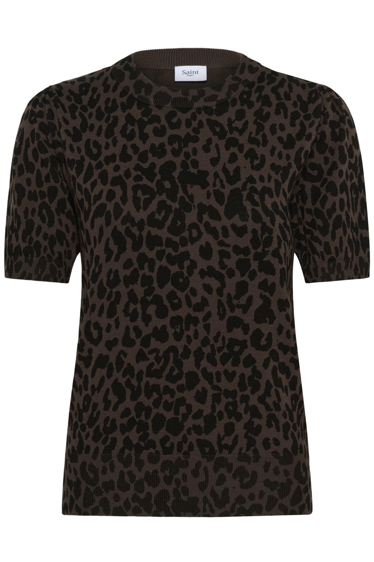 ZhilaSZ SS Pullover Chocolate Brown Leopard - 30514831