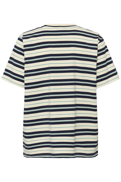 MherSZ T-Shirt Navy Multi Stripe - 30514835 Thumbnail