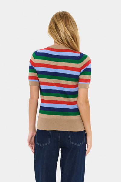 MiliaSZ SS Pullover Tigers Eye Multi Stripe - 30514844 Thumbnail