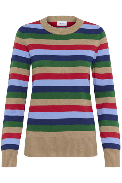 MiliaSZ LS Pullover Tigers Eye Multi Stripe - 30514845 Thumbnail