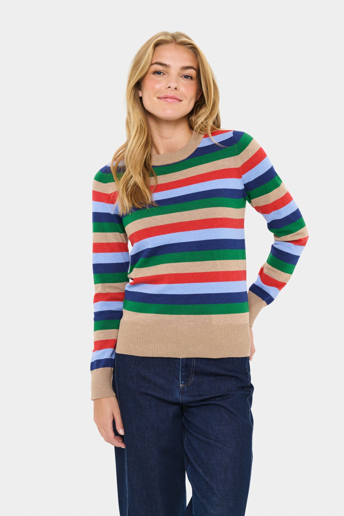 MiliaSZ LS Pullover Tigers Eye Multi Stripe - 30514845