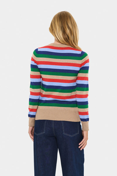 MiliaSZ LS Pullover Tigers Eye Multi Stripe - 30514845 Thumbnail