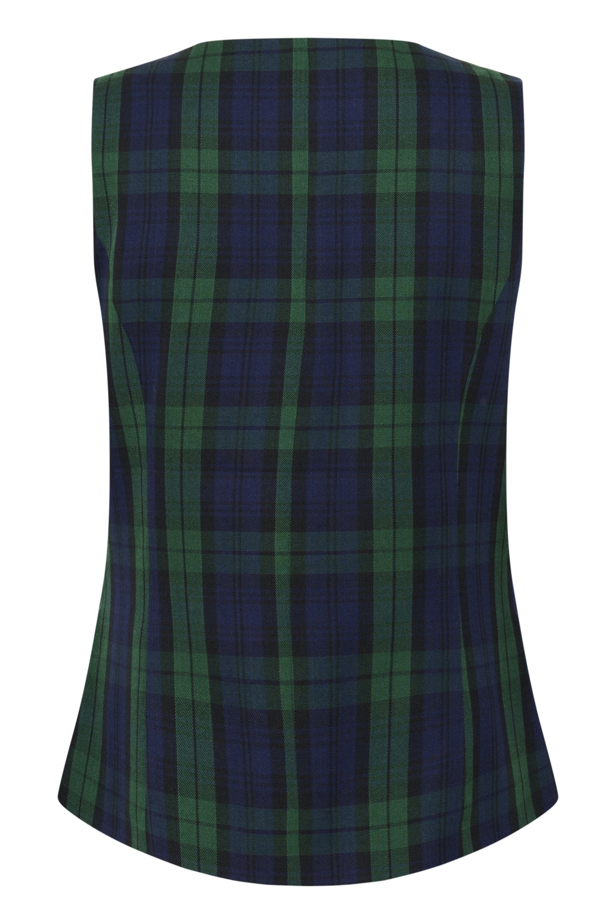 MadonnaSZ Vest Ocean Botanical Plaid - 30514851
