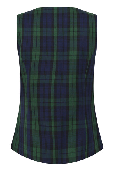 MadonnaSZ Vest Ocean Botanical Plaid - 30514851 Thumbnail