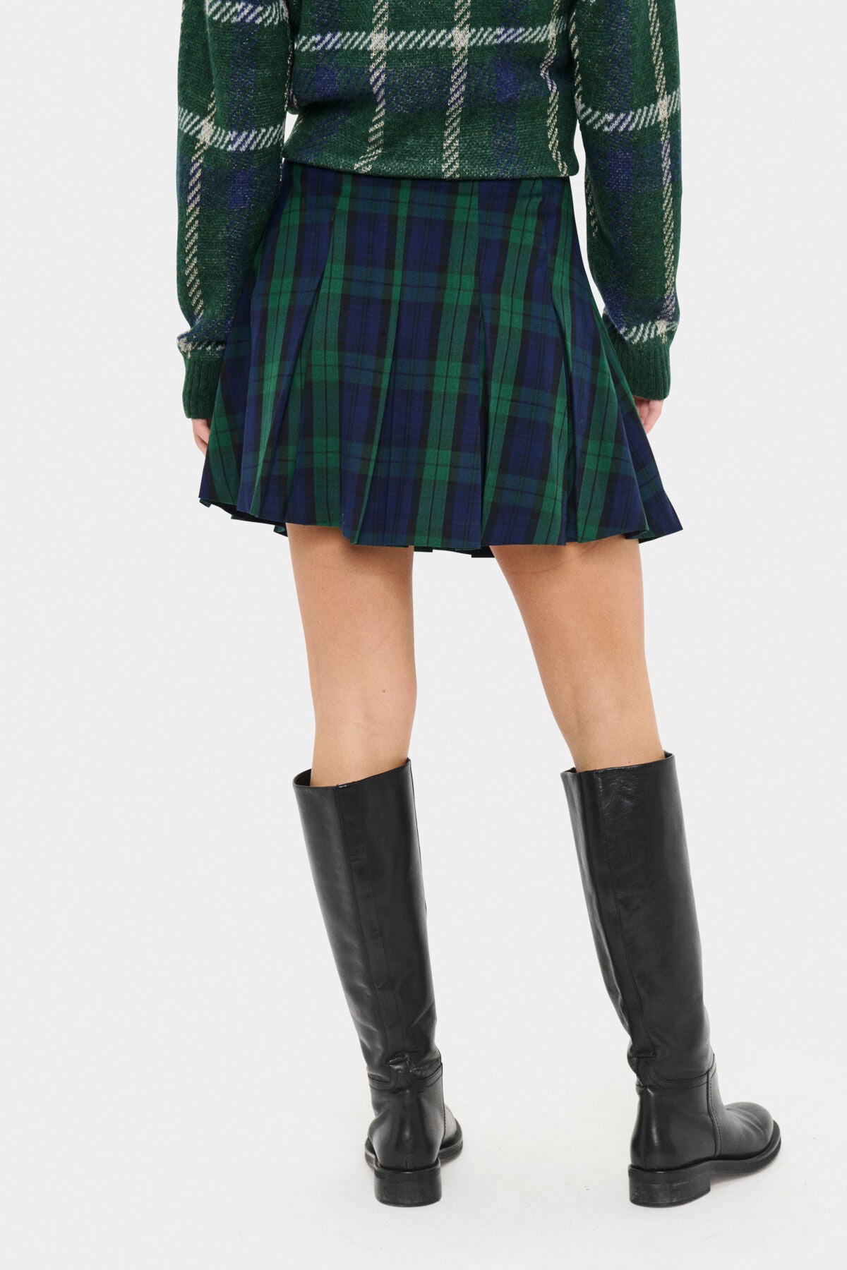 MadonnaSZ Skirt Ocean Botanical Plaid - 30514852
