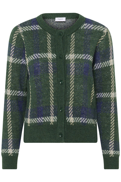MoanaSZ Cardigan Botanical Naval Plaid - 30514862 Thumbnail