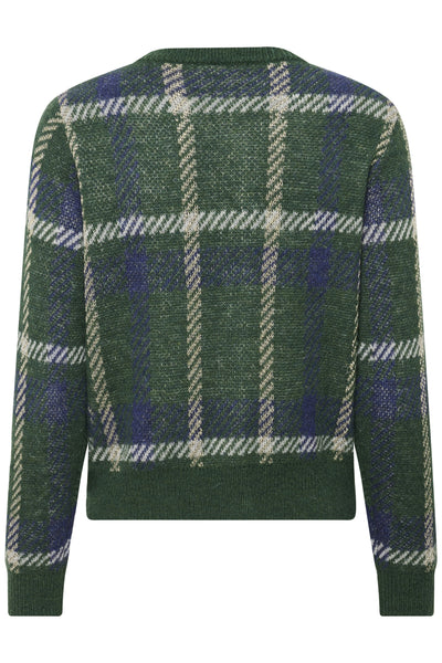 MoanaSZ Cardigan Botanical Naval Plaid - 30514862 Thumbnail