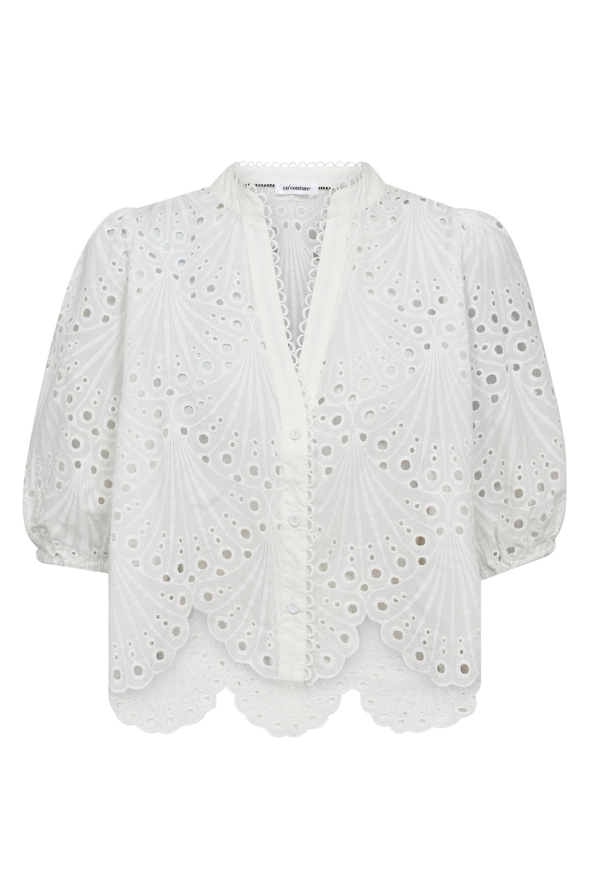 NayaCC Anglaise SS Shirt 4000-White - 35826