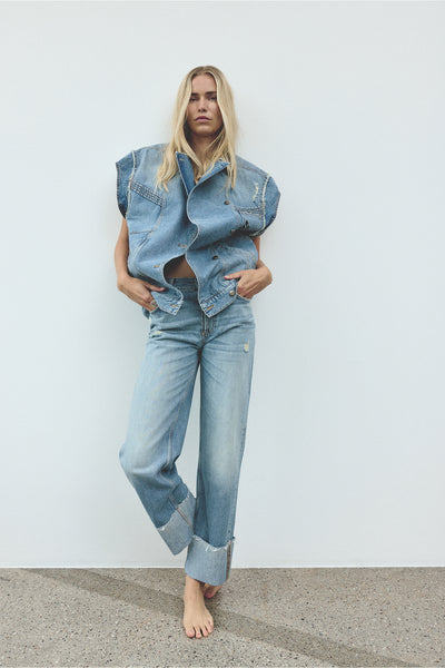 BASERAFINA JEANS VINTAGE MEDUIM BLUE DENIM - 50405100 Thumbnail