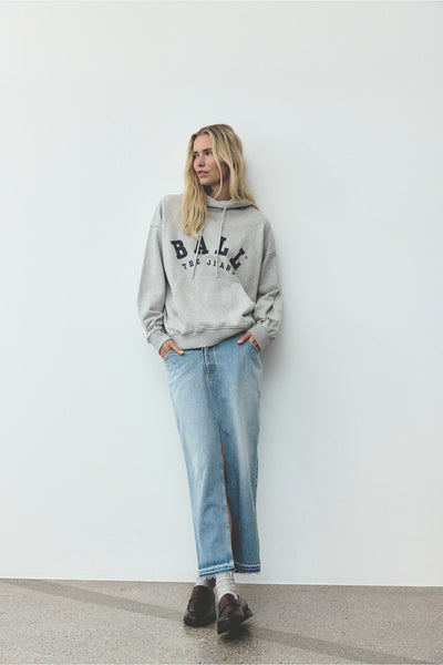 BAMALDINI HOODIE Medium Grey Melange - 50405126 Thumbnail