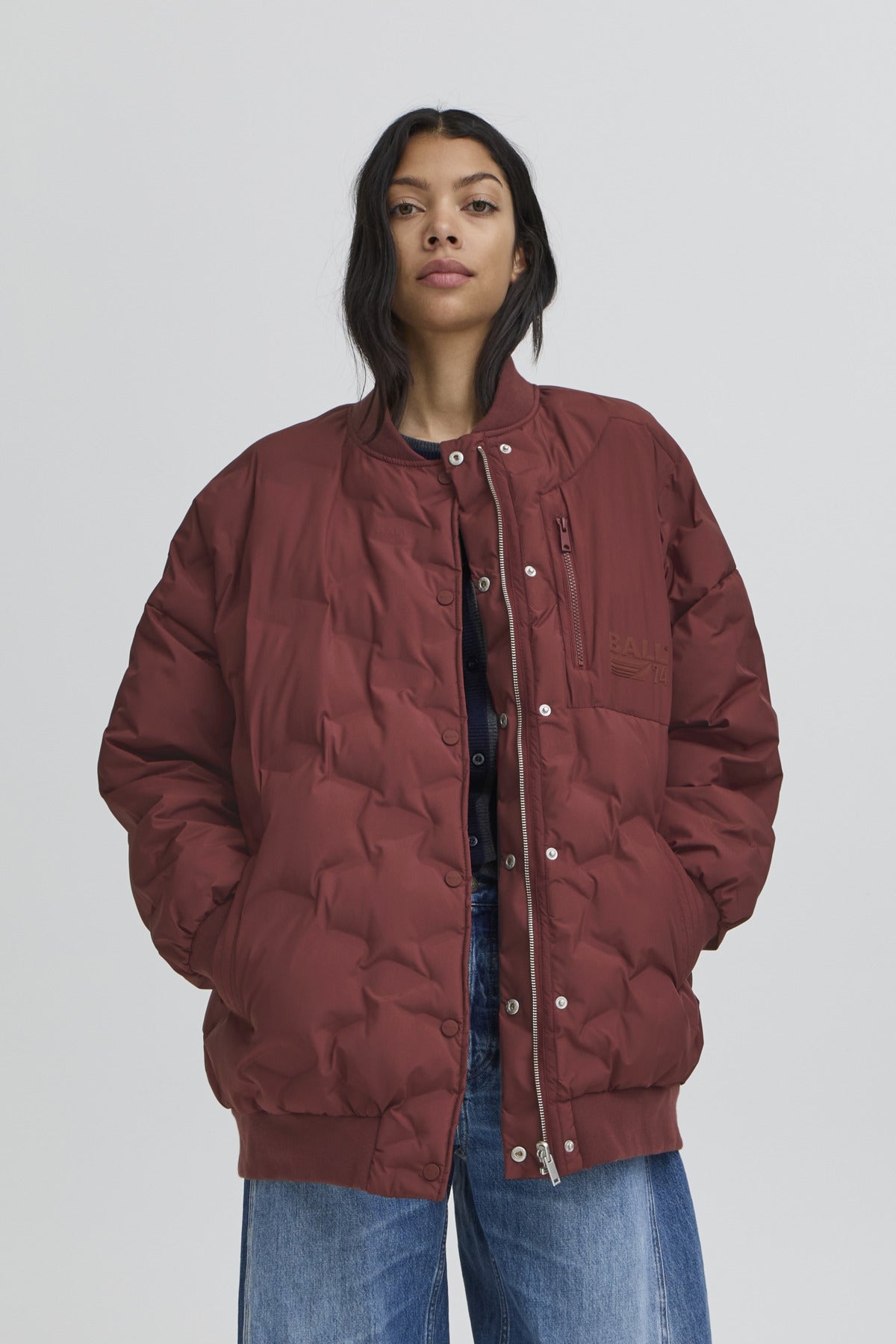 BAESTEL QUILTED OZ BOMBER Chocolate Truffle - 50405264