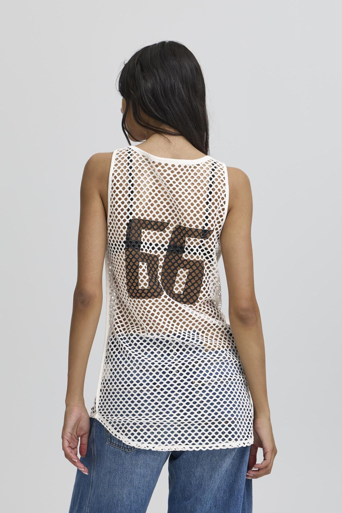 BAVALIENZO MESH TANKTOP Blanc de Blanc - 50405304