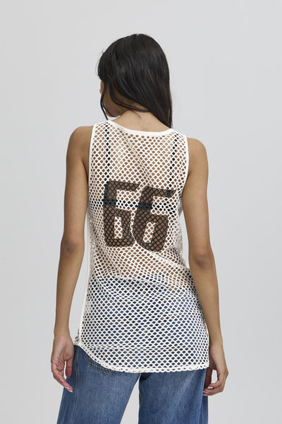 BAVALIENZO MESH TANKTOP Blanc de Blanc - 50405304 Thumbnail