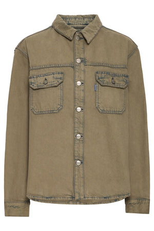 BAPIETRO OZ DENIM SHIRT Petrified Oak - 50405308