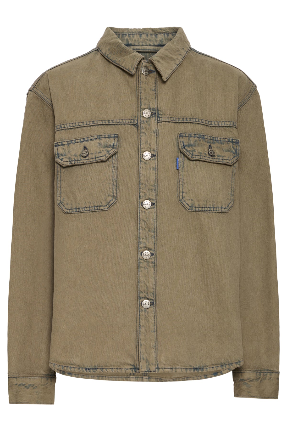 BAPIETRO OZ DENIM SHIRT Petrified Oak - 50405308
