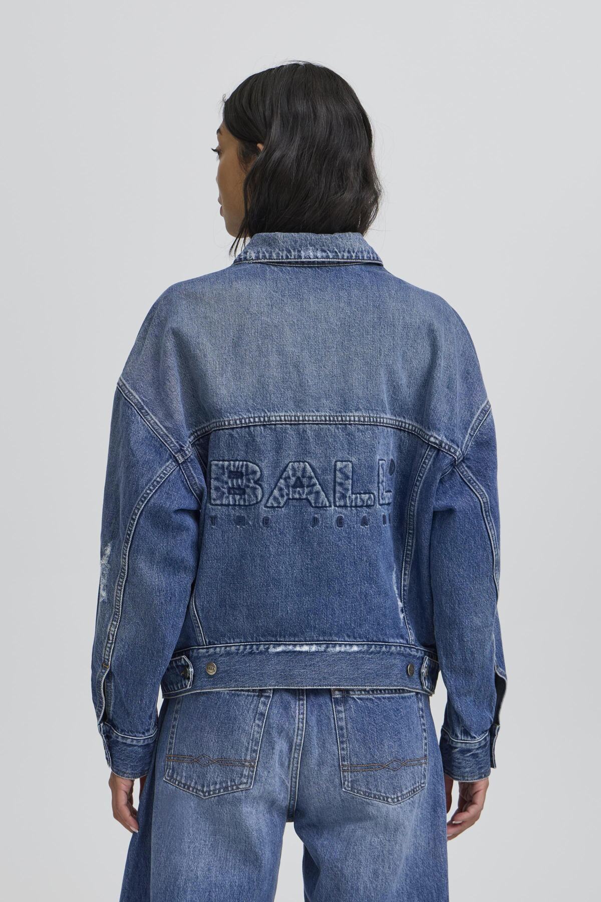 BACAMMIE DENIM JACKET MEDUIM BLUE WASH - 50405311