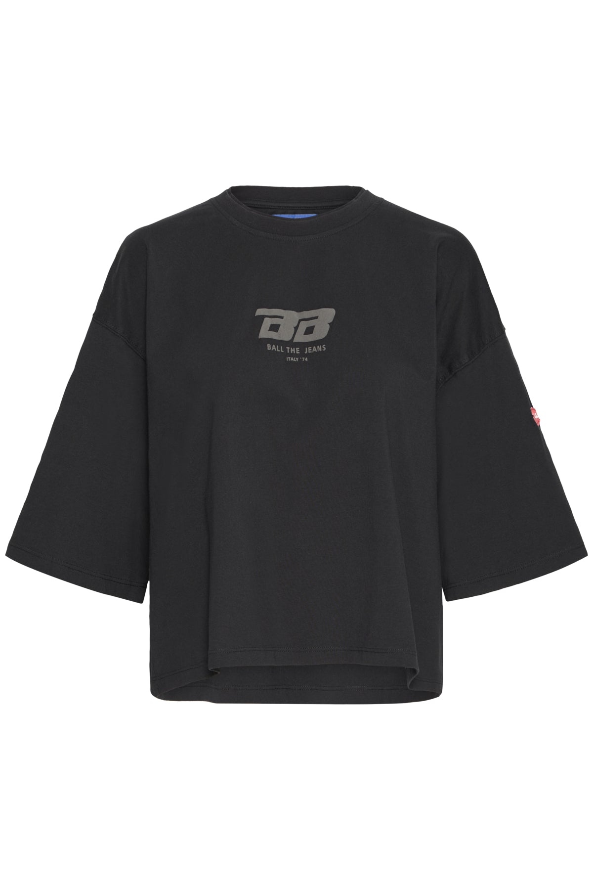 BAVIOLA CROPPED OZ TEE Black - 50405332