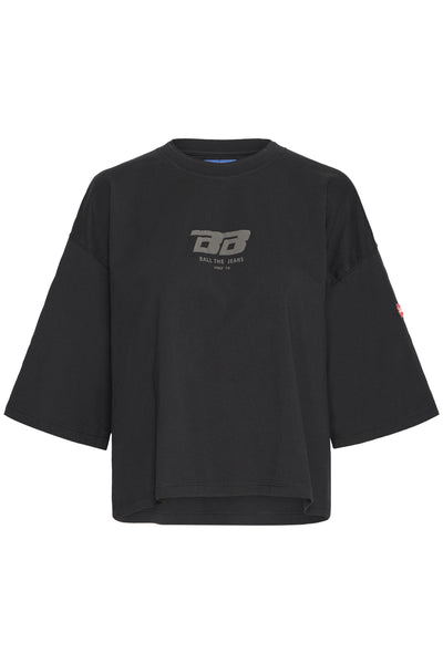 BAVIOLA CROPPED OZ TEE Black - 50405332 Thumbnail