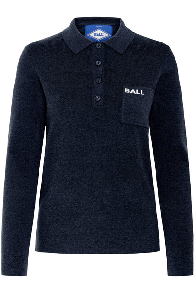 BAMARIETTA KNIT POLO Sky Captain - 50405347 Thumbnail