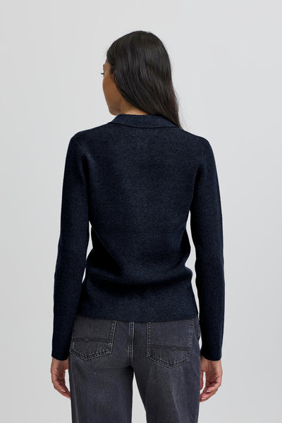 BAMARIETTA KNIT POLO Sky Captain - 50405347 Thumbnail