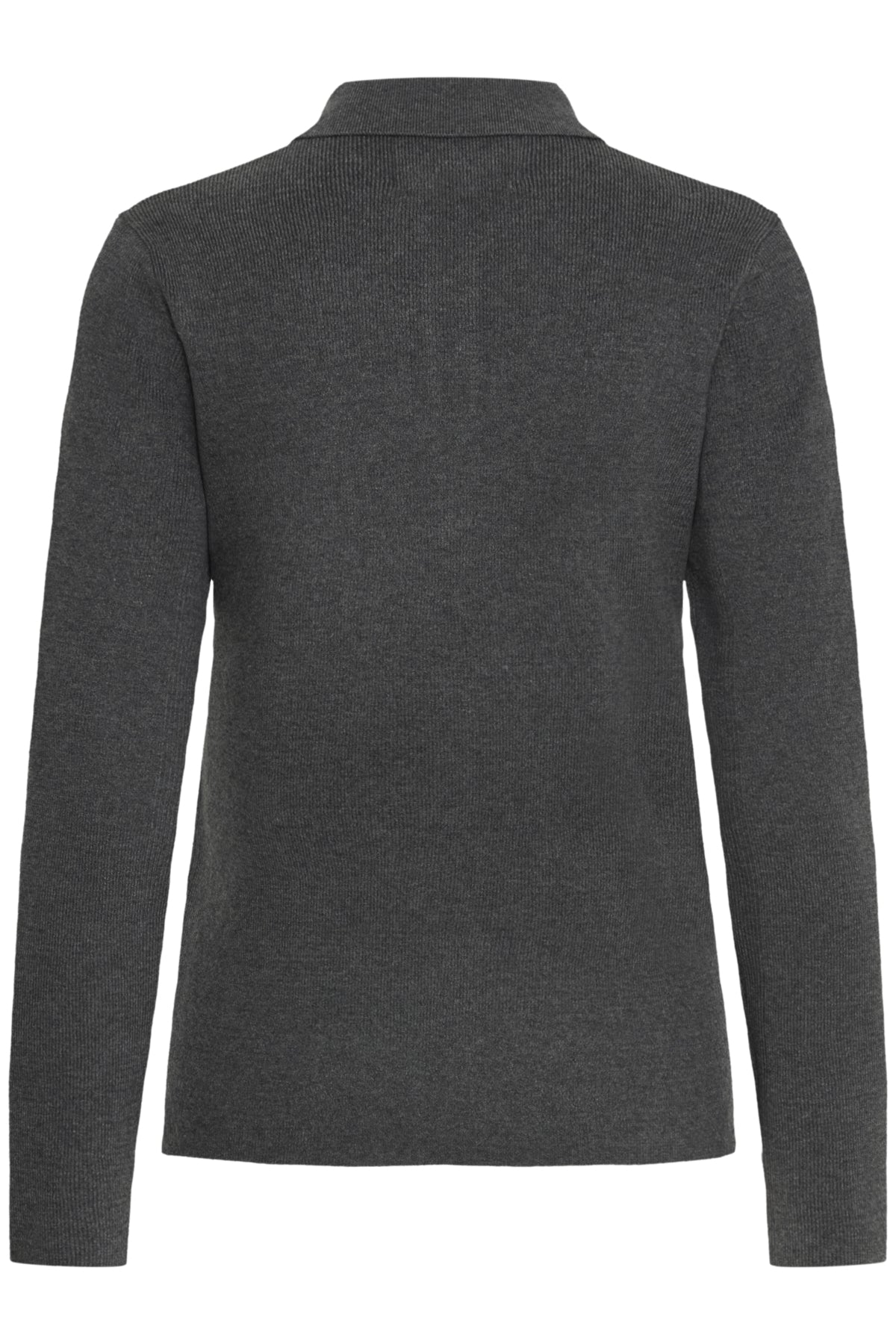 BAMARIETTA KNIT POLO Dark grey melange - 50405347