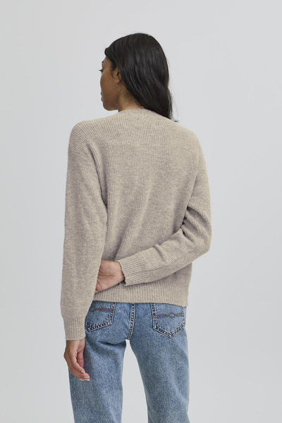 BASTACY RIB LOGO PULLOVER Vintage Khaki - 50405353 Thumbnail