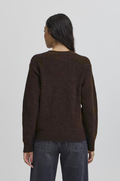 BASTACY RIB LOGO PULLOVER Coffee Bean - 50405353 Thumbnail