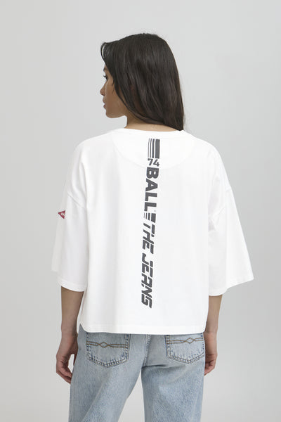 BAVIOLA BP CROPPED OZ TEE Blanc de Blanc - 50405365 Thumbnail