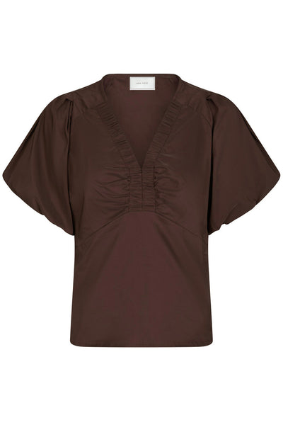 Irina Poplin Dark brown - 162219 Thumbnail