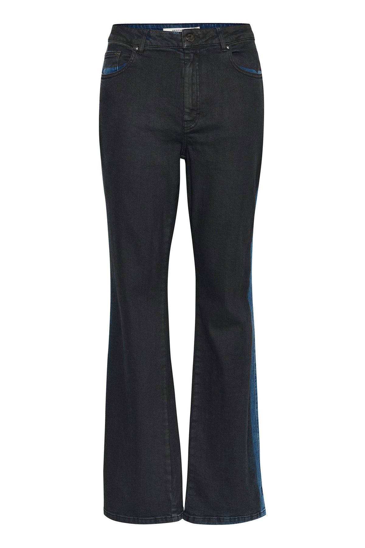 TimmieGZ HW straight jeans Blue/black washed