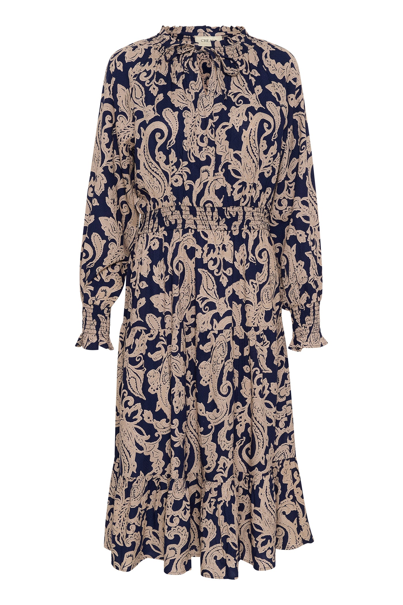 CRLucy Long Dress Blue Paisley - 10613157