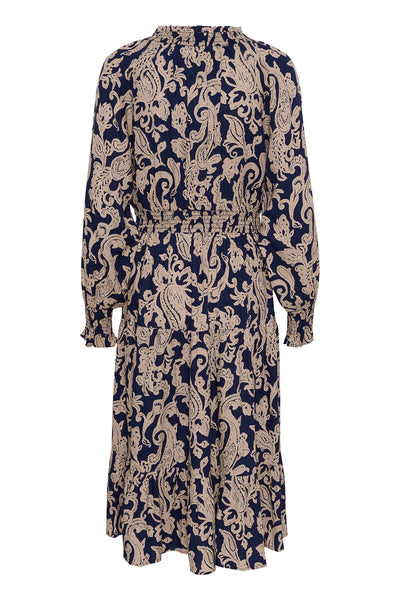 CRLucy Long Dress Blue Paisley - 10613157 Thumbnail