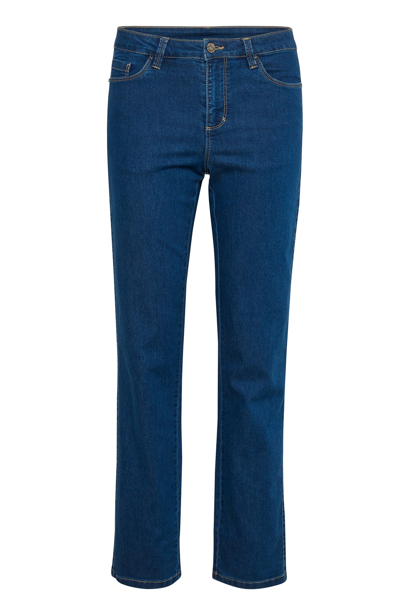 KAvicky Straight Jeans Medium Blue Washed Denim - 10506530