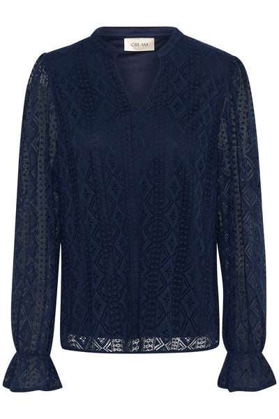 CRDanika LS Lace Blouse Navy Blazer - 10613029 Thumbnail