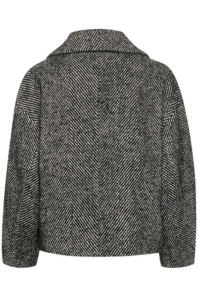 MaggieMW Short Jacket Black - Off White Combo - 10704749 Thumbnail