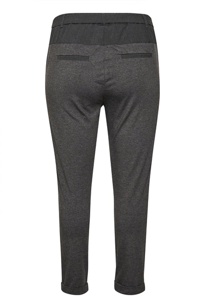 KCjia Belt Pants Dark grey melange - 10580008 Thumbnail
