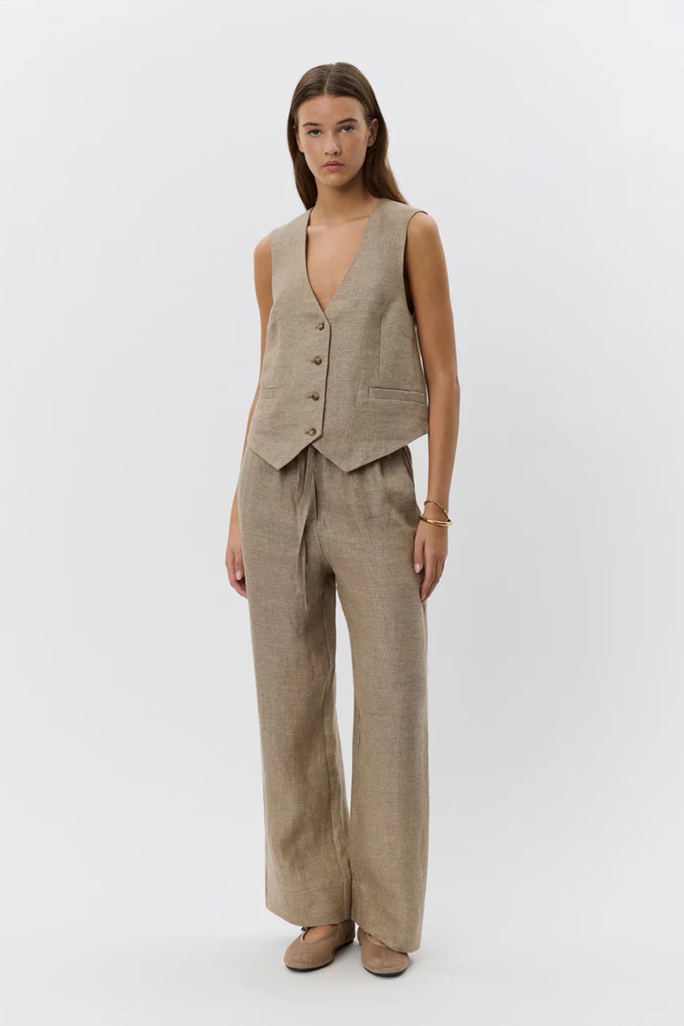 LUNETSW TROUSERS 7055 Light brown - S252437