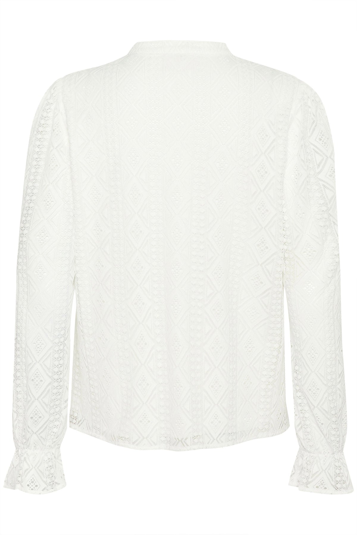 CRDanika LS Lace Blouse Snow White - 10613029