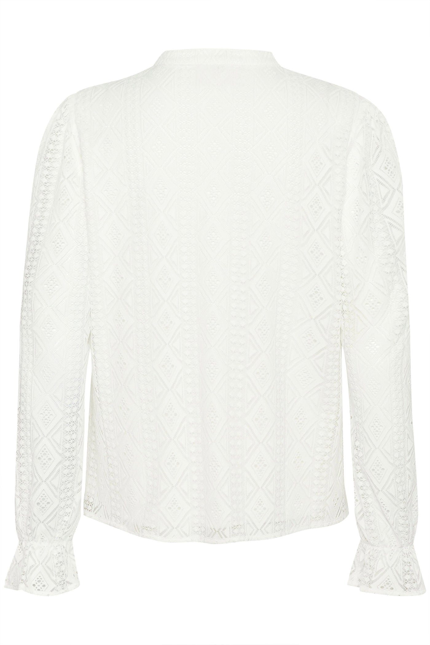 CRDanika LS Lace Blouse Snow White - 10613029