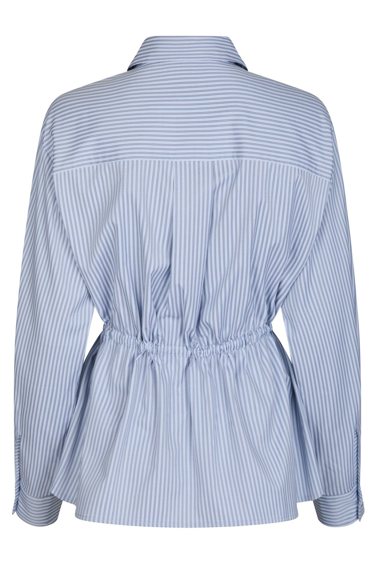 SOLEI STRIPED SHIRT 165072 BLU Light Blue - SOLEI STRIPED SHIRT 165072